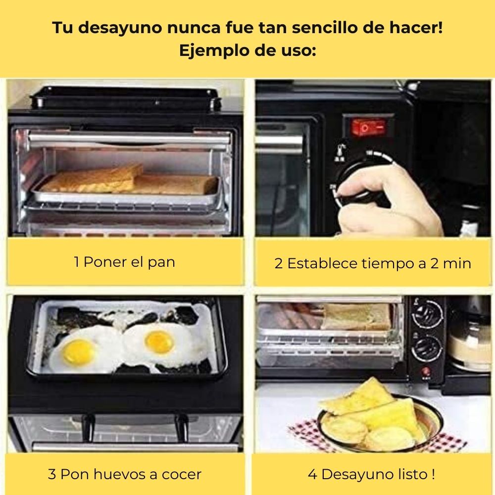 Horno Eléctrico 3 En 1